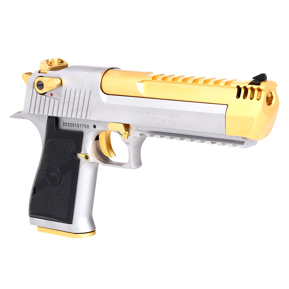 Wei-ETech Desert Eagle L6 .50AE Vollmetall GBB 6mm BB Electroplated Gold - silber Special Edition Bild 7