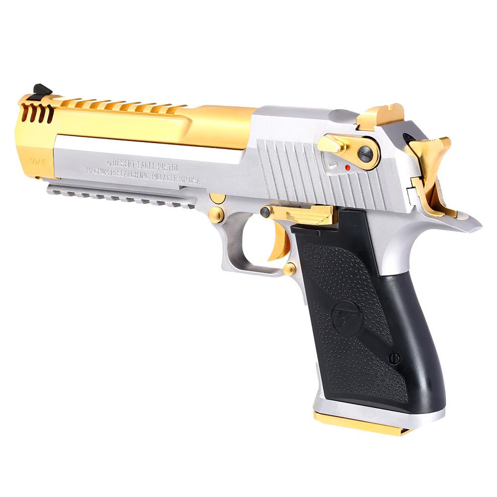 Wei-ETech Desert Eagle L6 .50AE Vollmetall GBB 6mm BB Electroplated Gold - silber Special Edition Bild 8