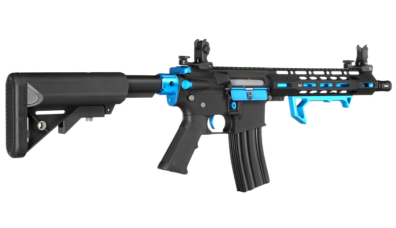 Cybergun Colt M4 Hornet Blue Fox Vollmetall Komplettset S-AEG 6mm BB schwarz Bild 3