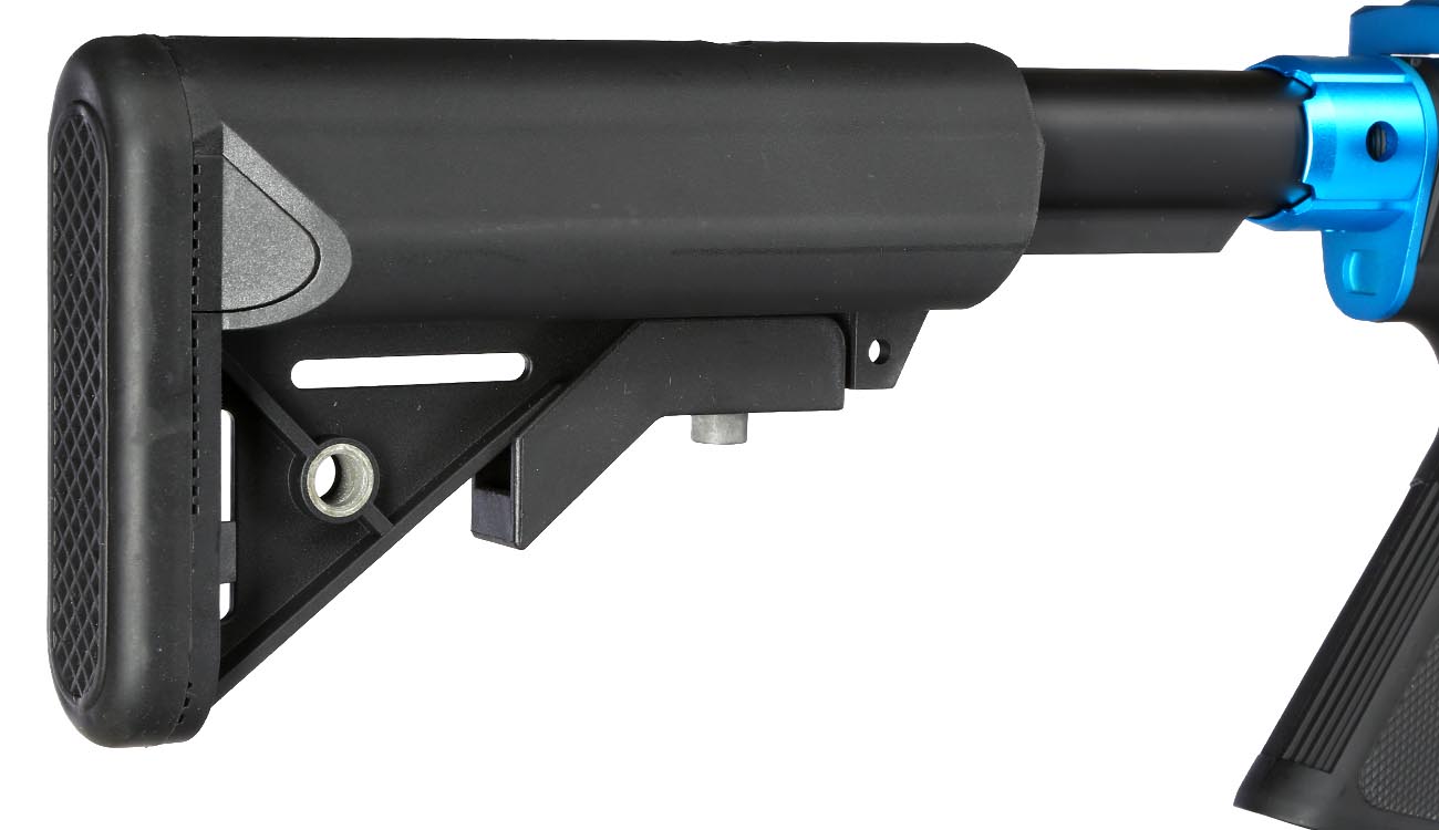 Cybergun Colt M4 Hornet Blue Fox Vollmetall Komplettset S-AEG 6mm BB schwarz Bild 9