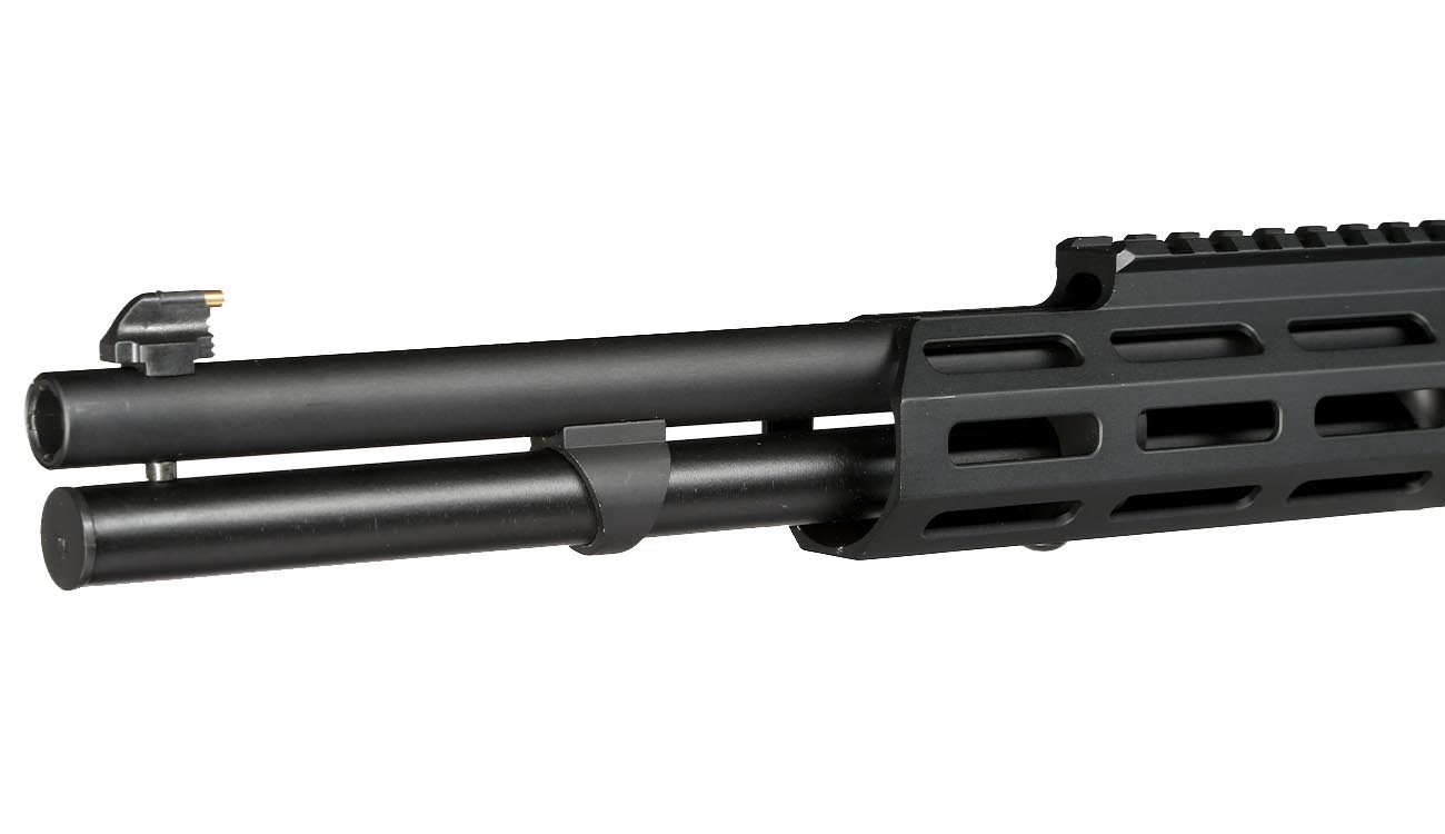 Double Bell M1894 Tactical Western Rifle mit Hlsenauswurf Vollmetall CO2 6mm BB schwarz - Echtholz-Version Bild 6