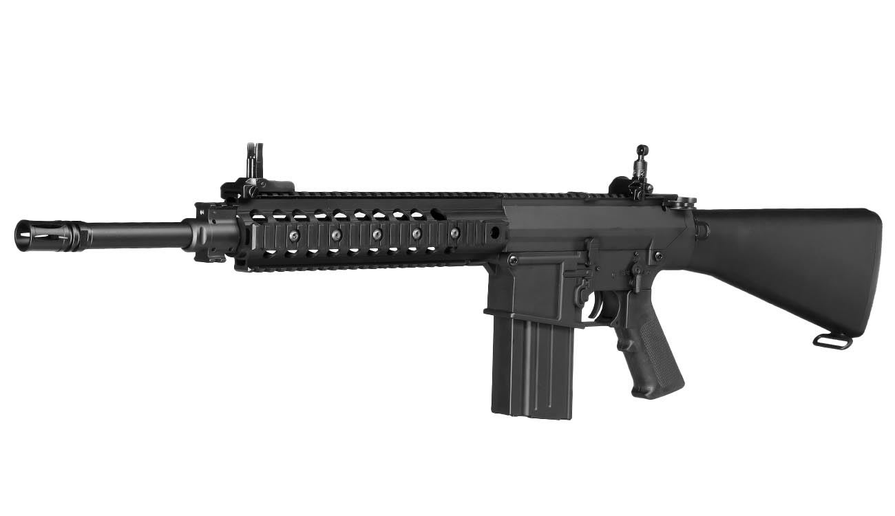 Double Bell SR25 Rifle Professional Line Vollmetall S-AEG 6mm BB schwarz