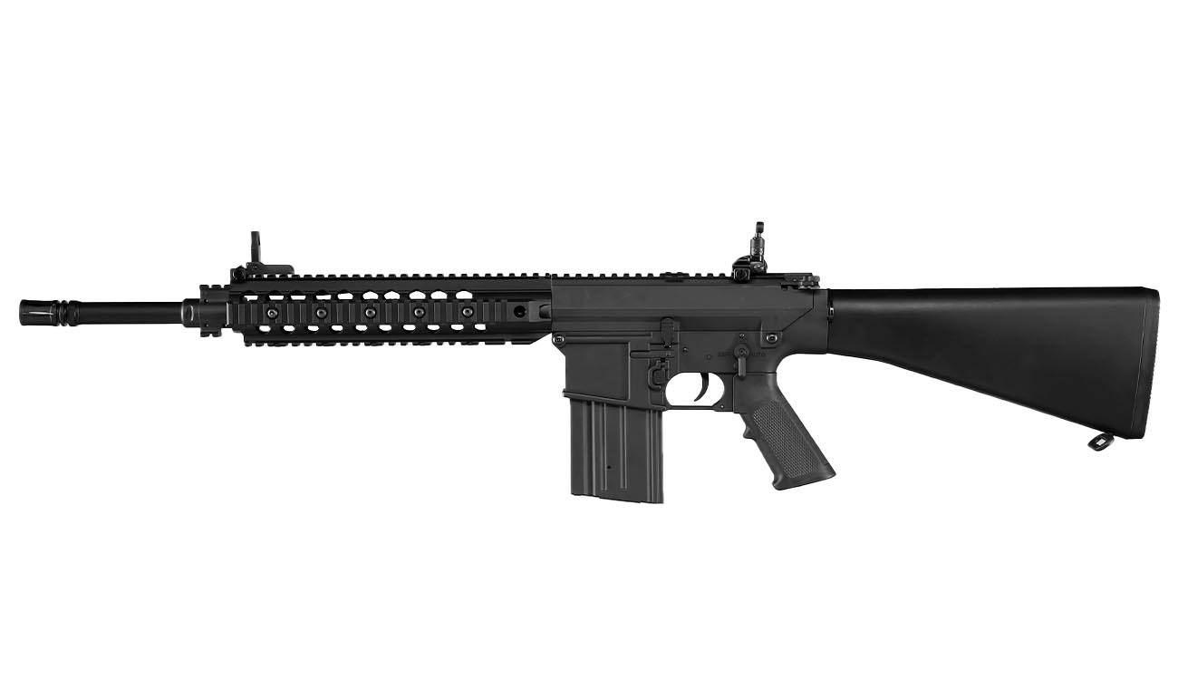 Versandrckufer Double Bell SR25 Rifle Professional Line Vollmetall S-AEG 6mm BB schwarz Bild 1