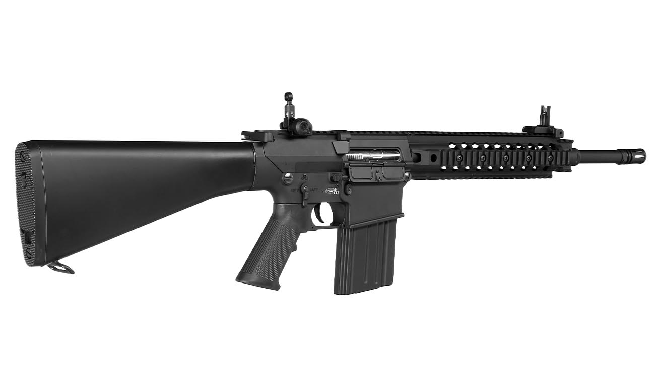 Versandrckufer Double Bell SR25 Rifle Professional Line Vollmetall S-AEG 6mm BB schwarz Bild 3