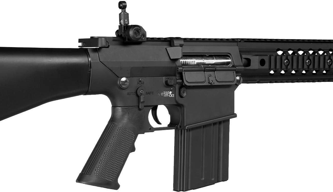 Versandrckufer Double Bell SR25 Rifle Professional Line Vollmetall S-AEG 6mm BB schwarz Bild 7