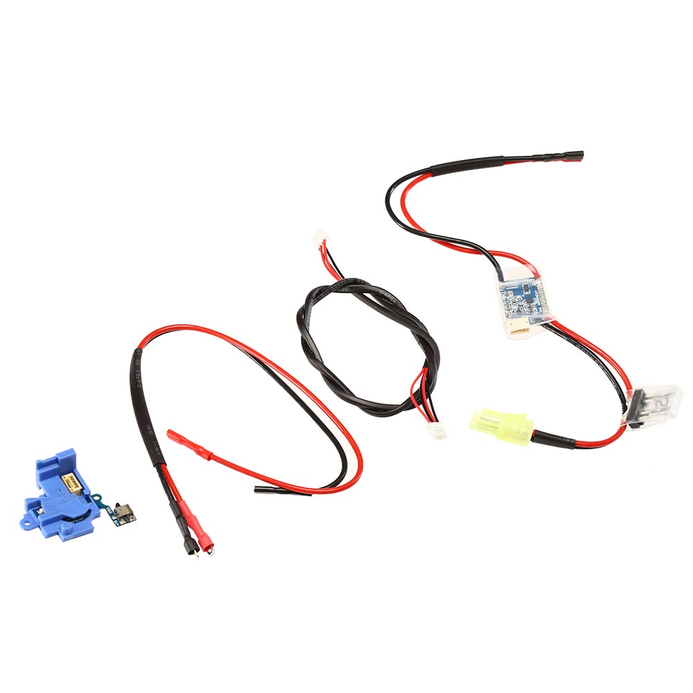 G&G ETU und Mosfet Set mit 16 AWG Verkabelung fr G&G G2 Gearboxen - Kabel hinten