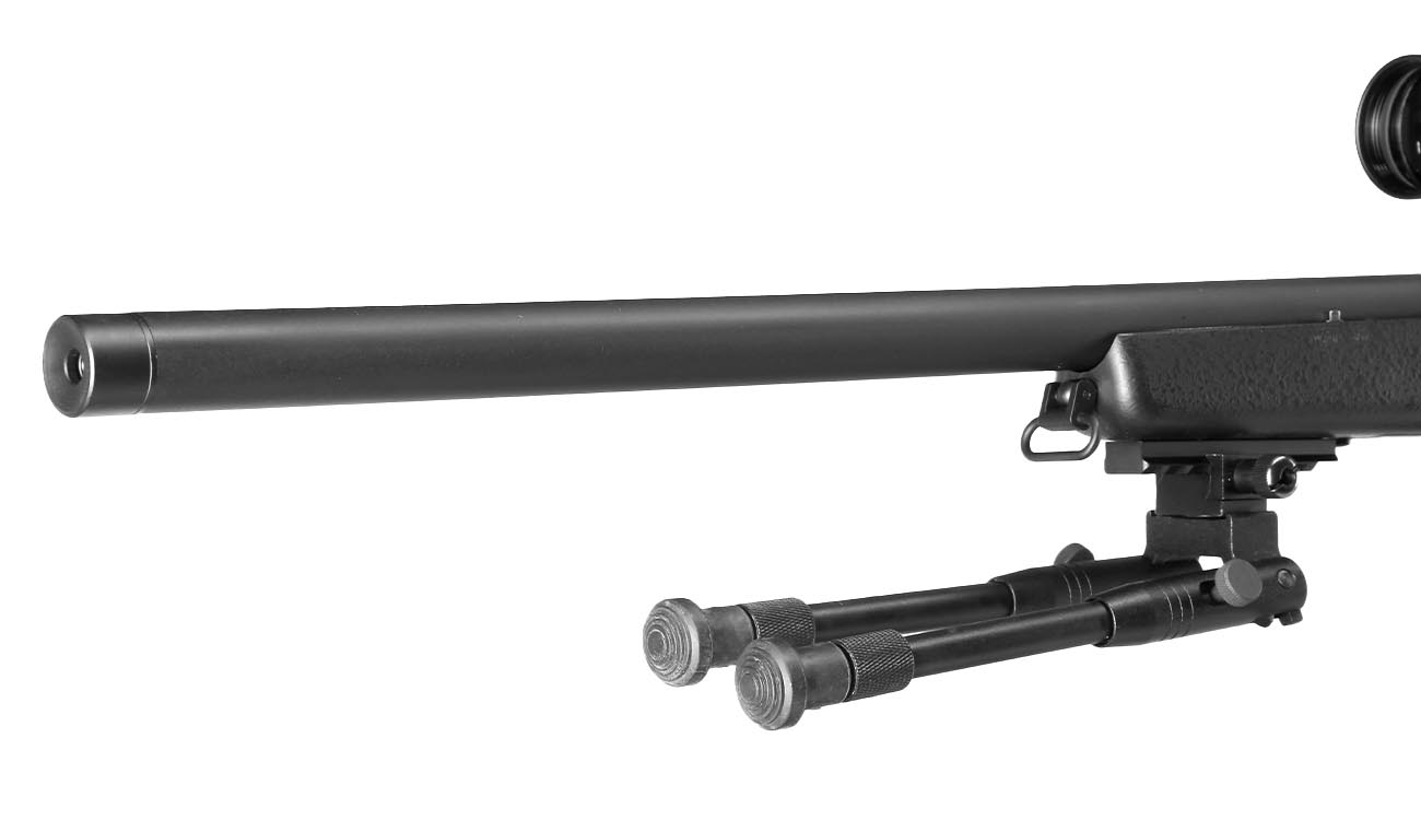 Double Bell VSR-10 Bolt Action Snipergewehr inkl. Zweibein / Zielfernrohr Springer 6mm BB schwarz Bild 7