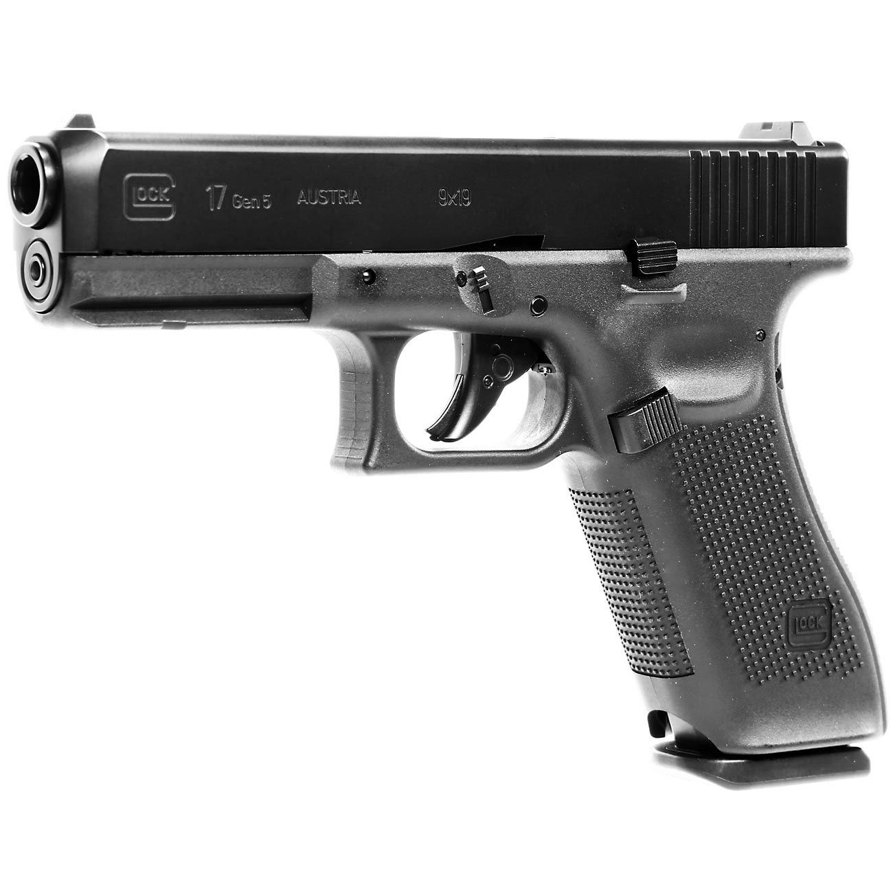 Glock 17 Gen. 5 mit Metallschlitten CO2 BlowBack 6mm BB schwarz