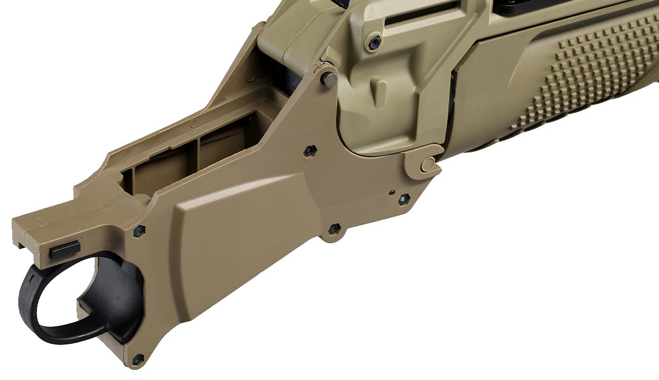Cyma EGLM 40mm Granatwerfer f. SCAR-L / MK16 Airsoftgewehre Dark Earth Bild 7