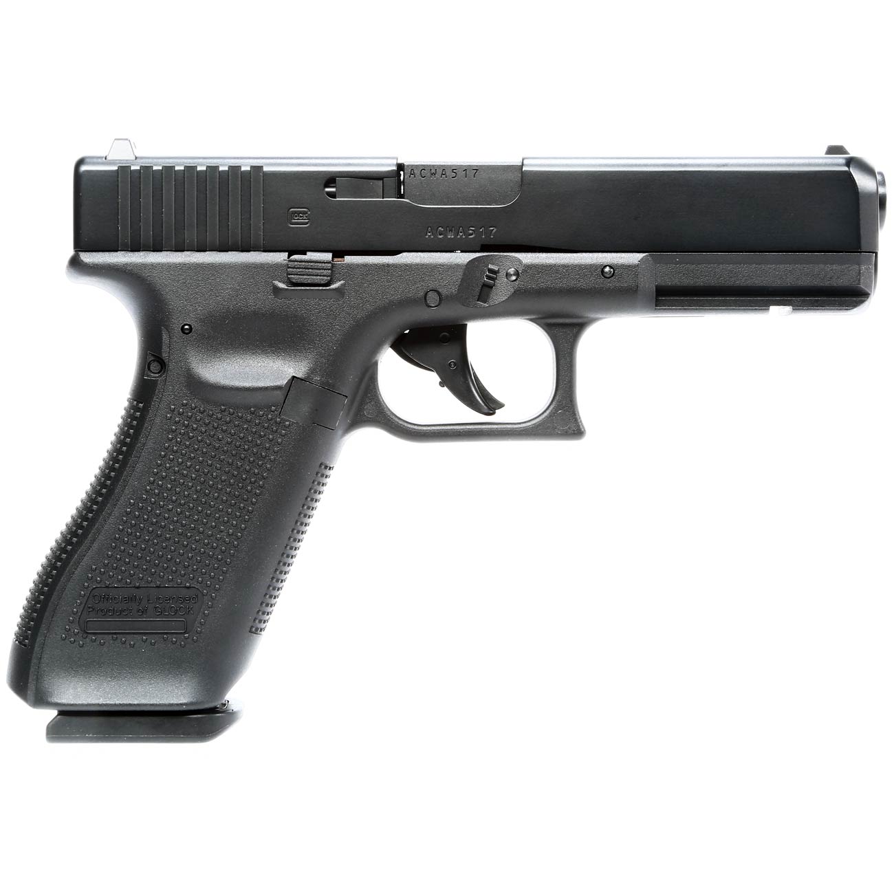 Glock 17 Gen. 5 mit Metallschlitten CO2 BlowBack 6mm BB schwarz Bild 3