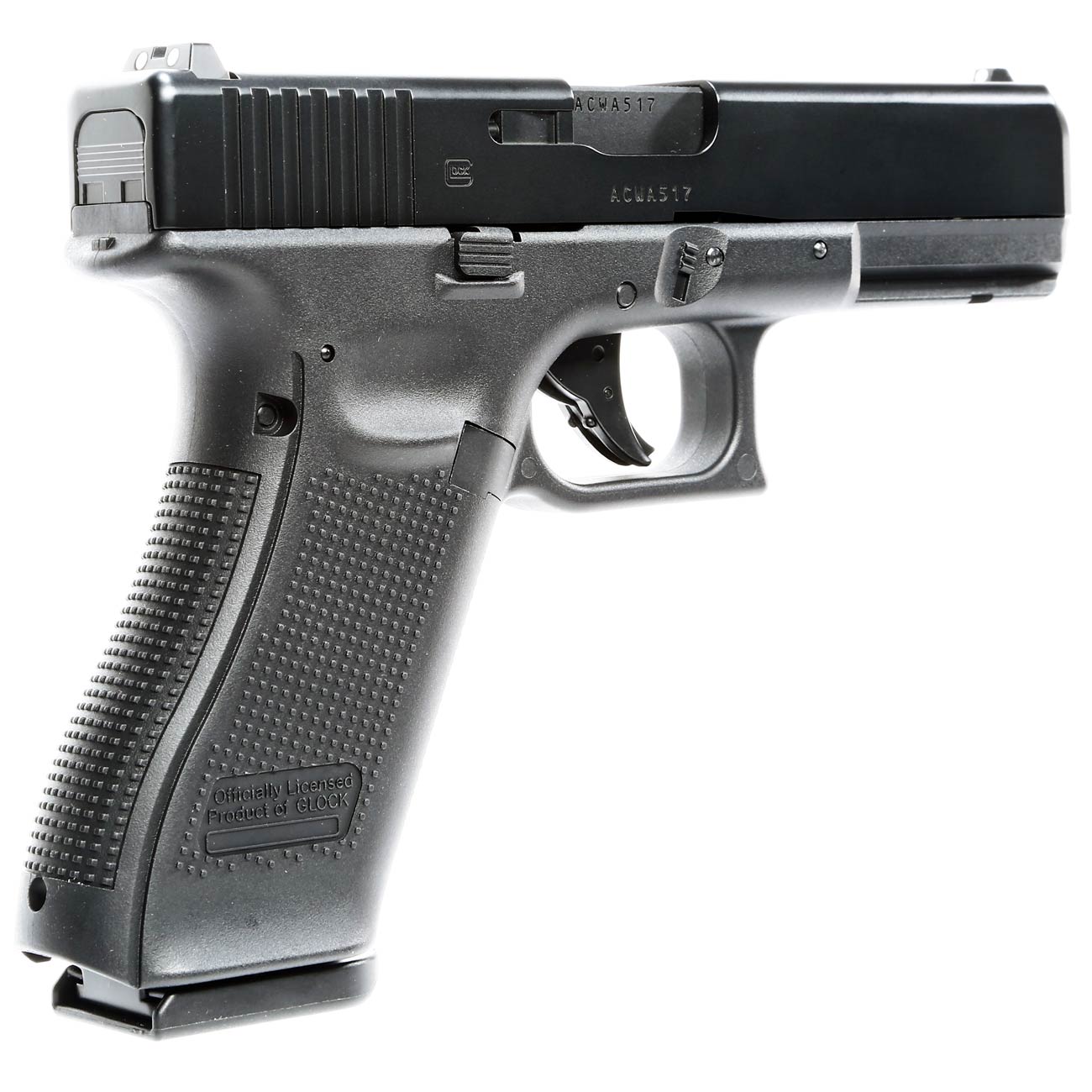 Glock 17 Gen. 5 mit Metallschlitten CO2 BlowBack 6mm BB schwarz Bild 4