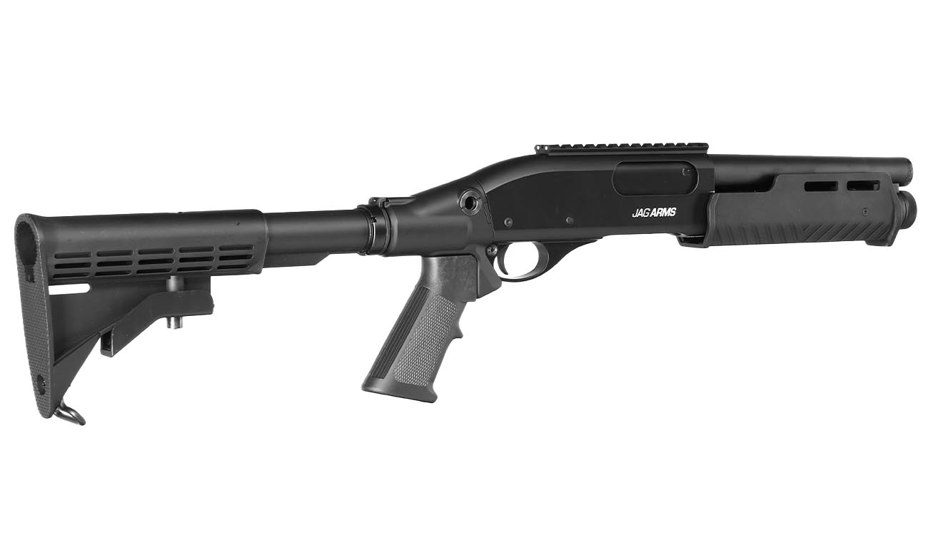 Jag Arms Scattergun Reaper TS Vollmetall Pump Action Gas Shotgun 6mm BB schwarz Bild 3
