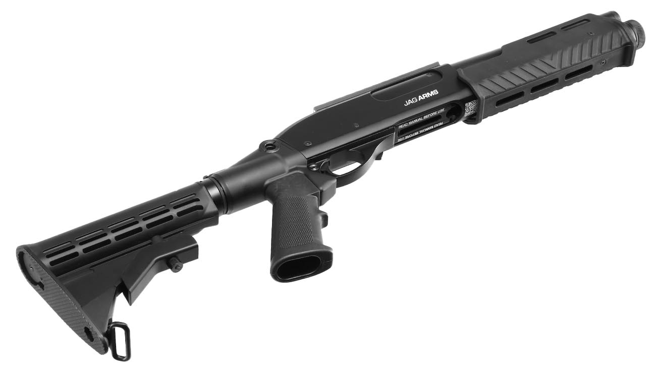 Jag Arms Scattergun Reaper TS Vollmetall Pump Action Gas Shotgun 6mm BB schwarz Bild 4