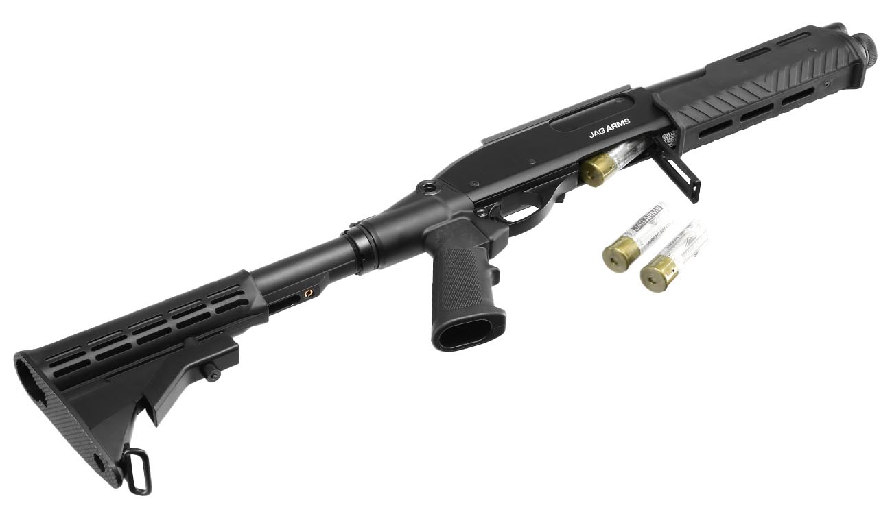 Jag Arms Scattergun Reaper TS Vollmetall Pump Action Gas Shotgun 6mm BB schwarz Bild 5
