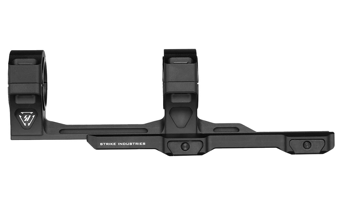 Strike Industries CNC 7250 Aluminium ASM Adjustable Scope Mount zweiteilig f. 20 - 22mm Schienen schwarz Bild 4