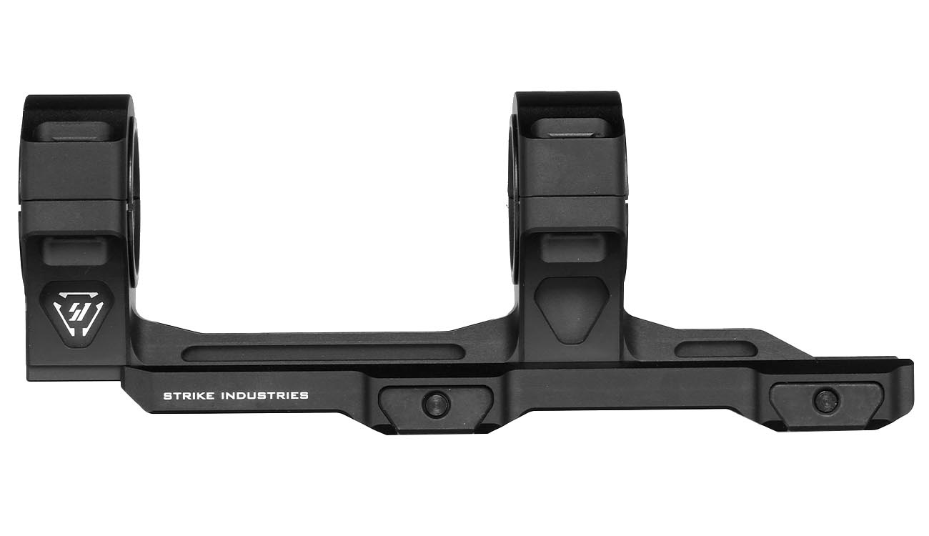 Strike Industries CNC 7250 Aluminium ASM Adjustable Scope Mount zweiteilig f. 20 - 22mm Schienen schwarz Bild 5