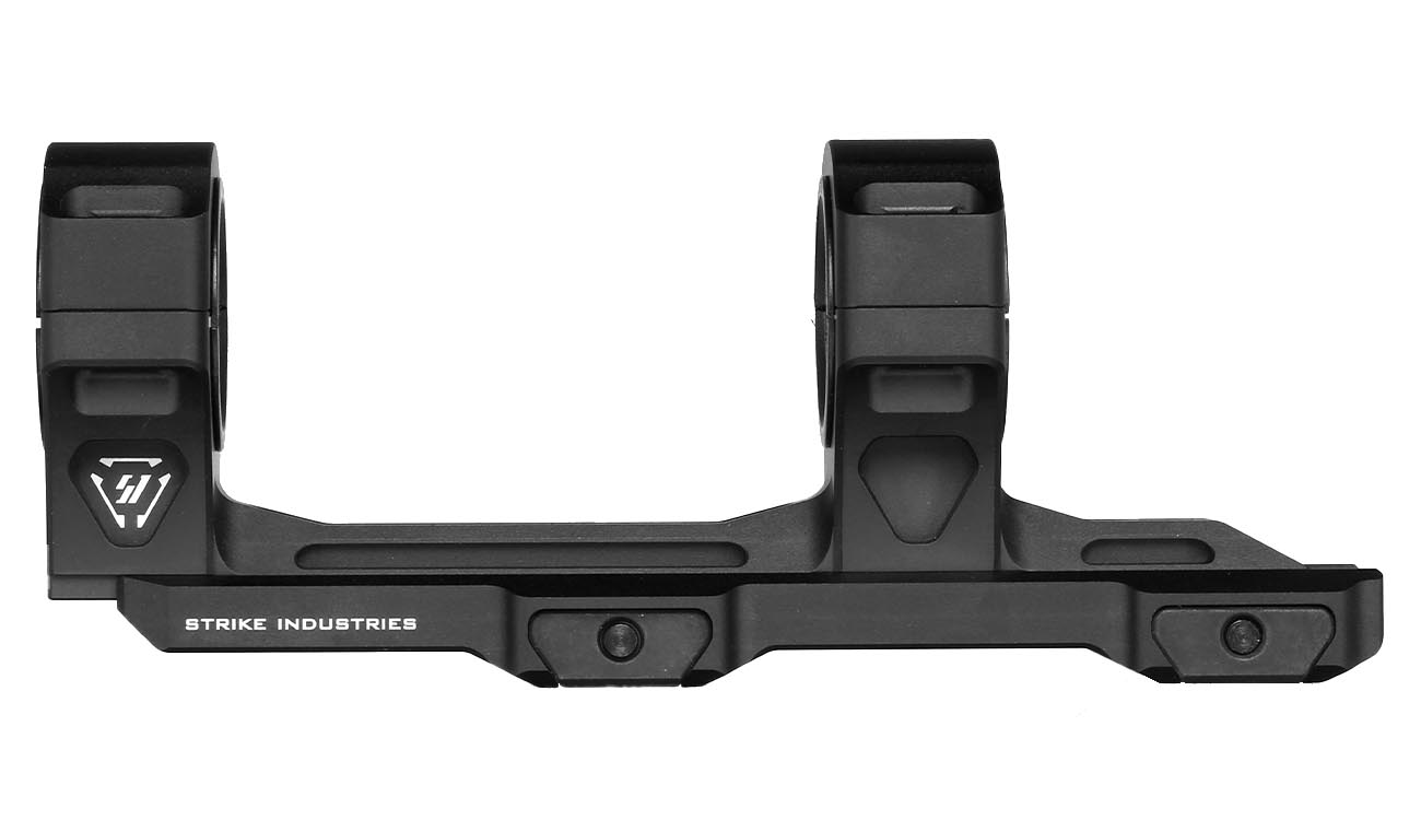 Strike Industries CNC 7250 Aluminium ASM Adjustable Scope Mount zweiteilig f. 20 - 22mm Schienen schwarz Bild 6