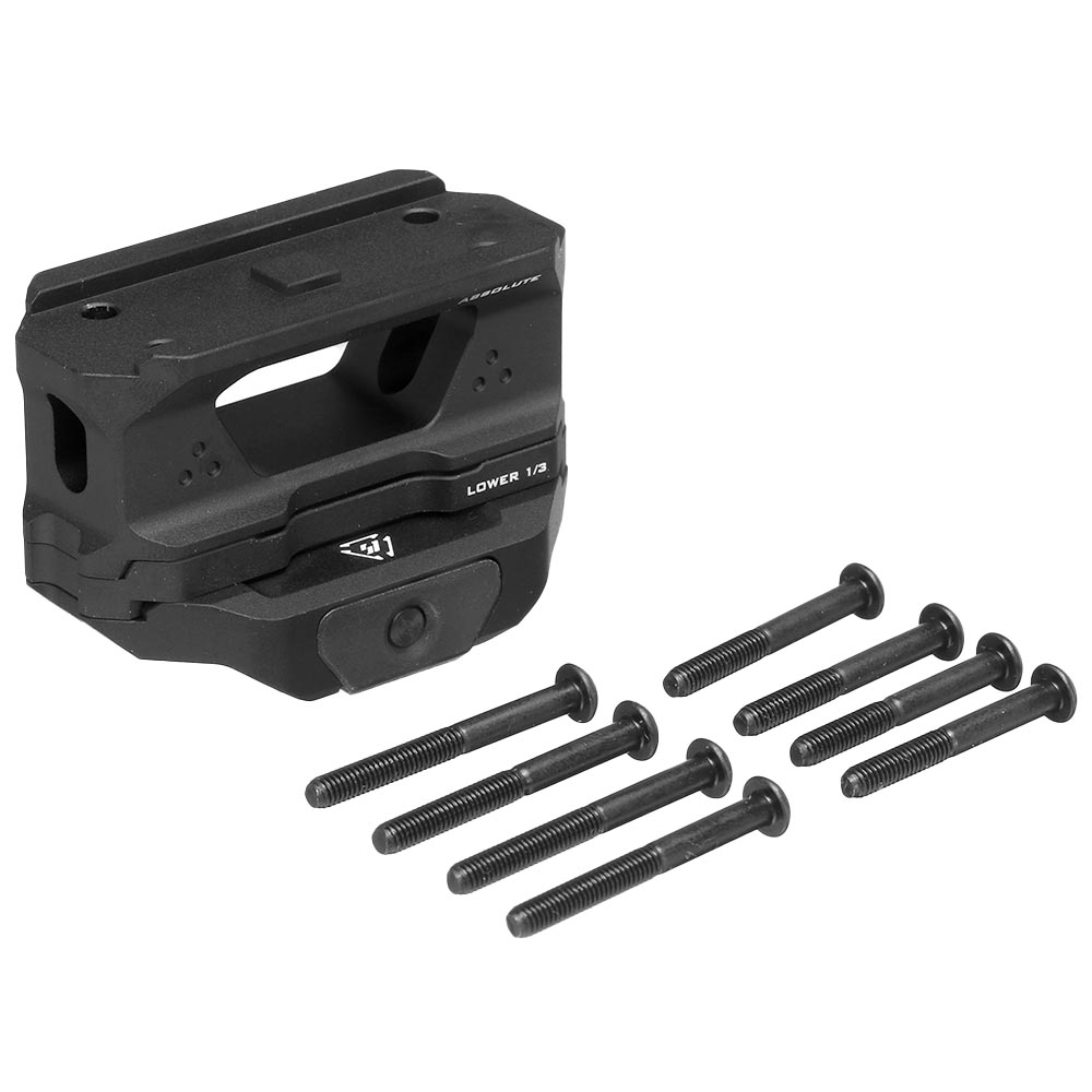 Strike Industries CNC Aluminium T1 Riser Mount dreiteilig f. 20 - 22mm Schienen schwarz