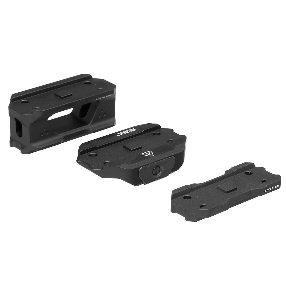 Strike Industries CNC Aluminium T1 Riser Mount dreiteilig f. 20 - 22mm Schienen schwarz Bild 2