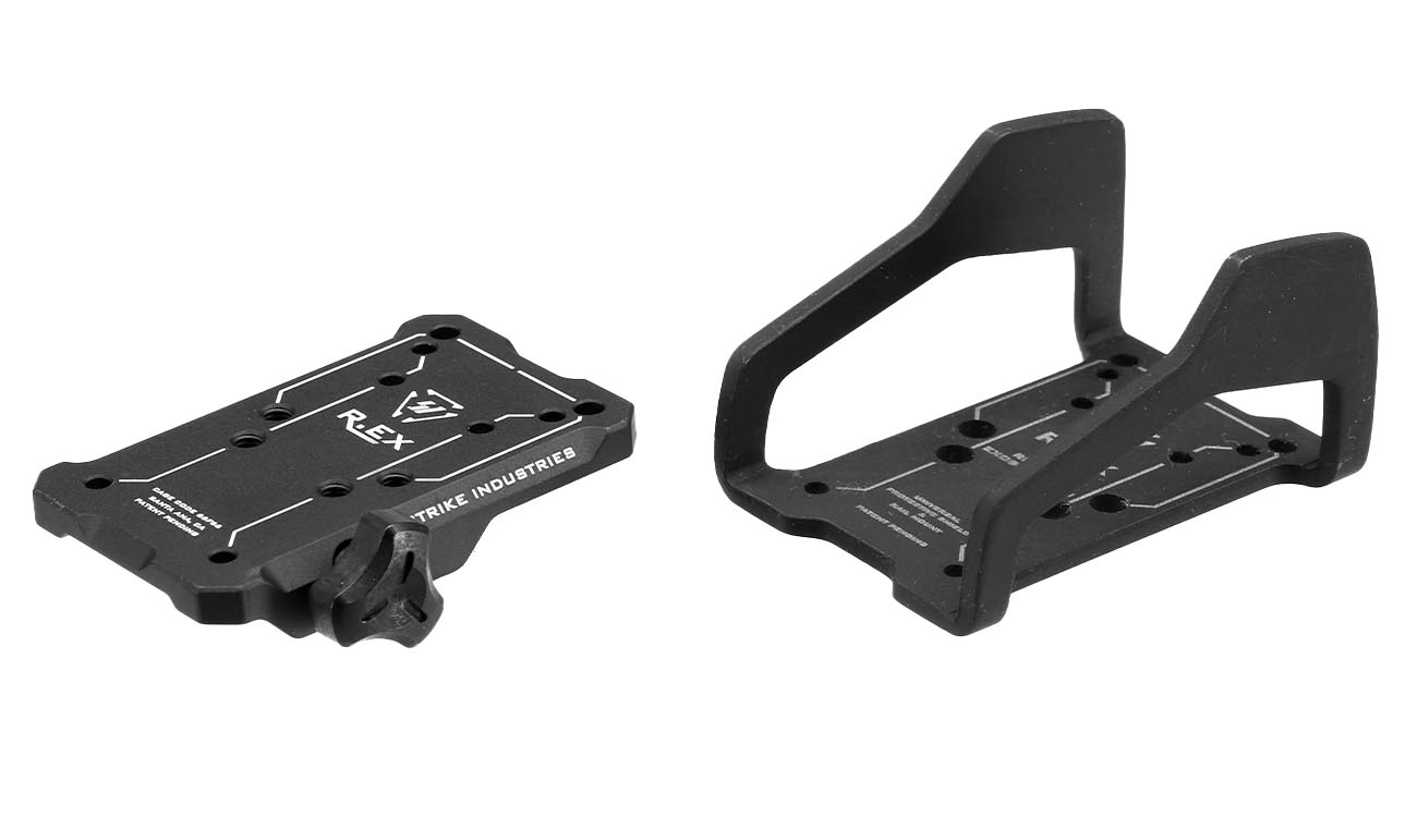 Strike Industries Aluminium / Stahl REX Universal Reflex Exoskelett f. Reflex-Optiken f. 20 - 22mm Schienen schwarz Bild 1