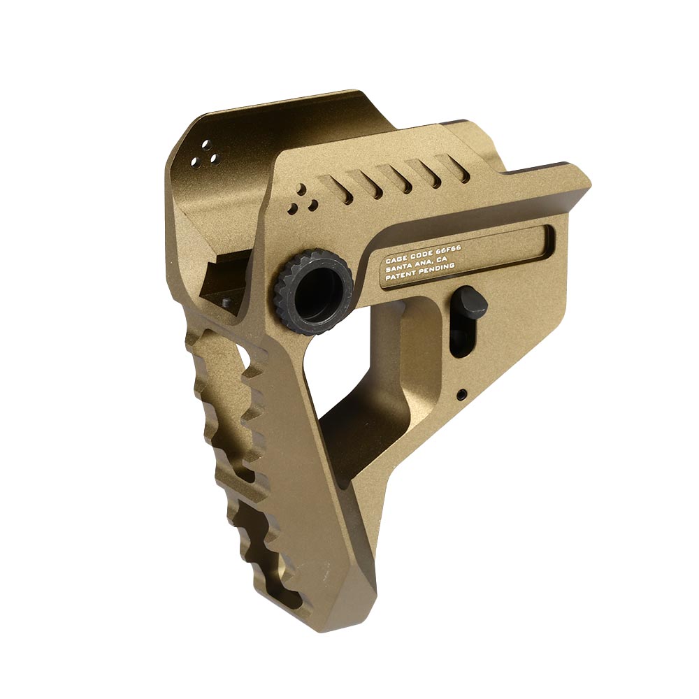 Strike Industries CNC Aluminium Micro Stock f. SI 7 Position Stock Tube Flat Dark Earth Bild 3