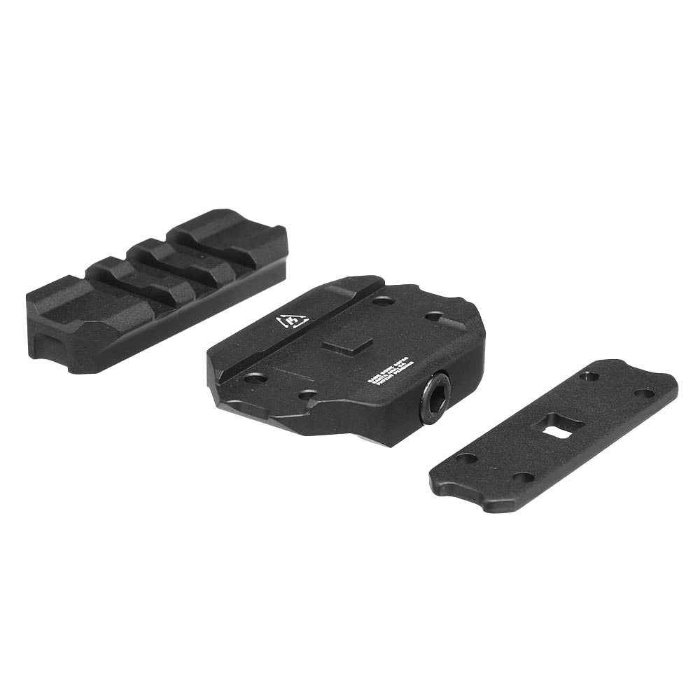 Strike Industries Aluminium REX Riser Mount dreiteilig f. 20 - 22 mm Schienen schwarz Bild 2