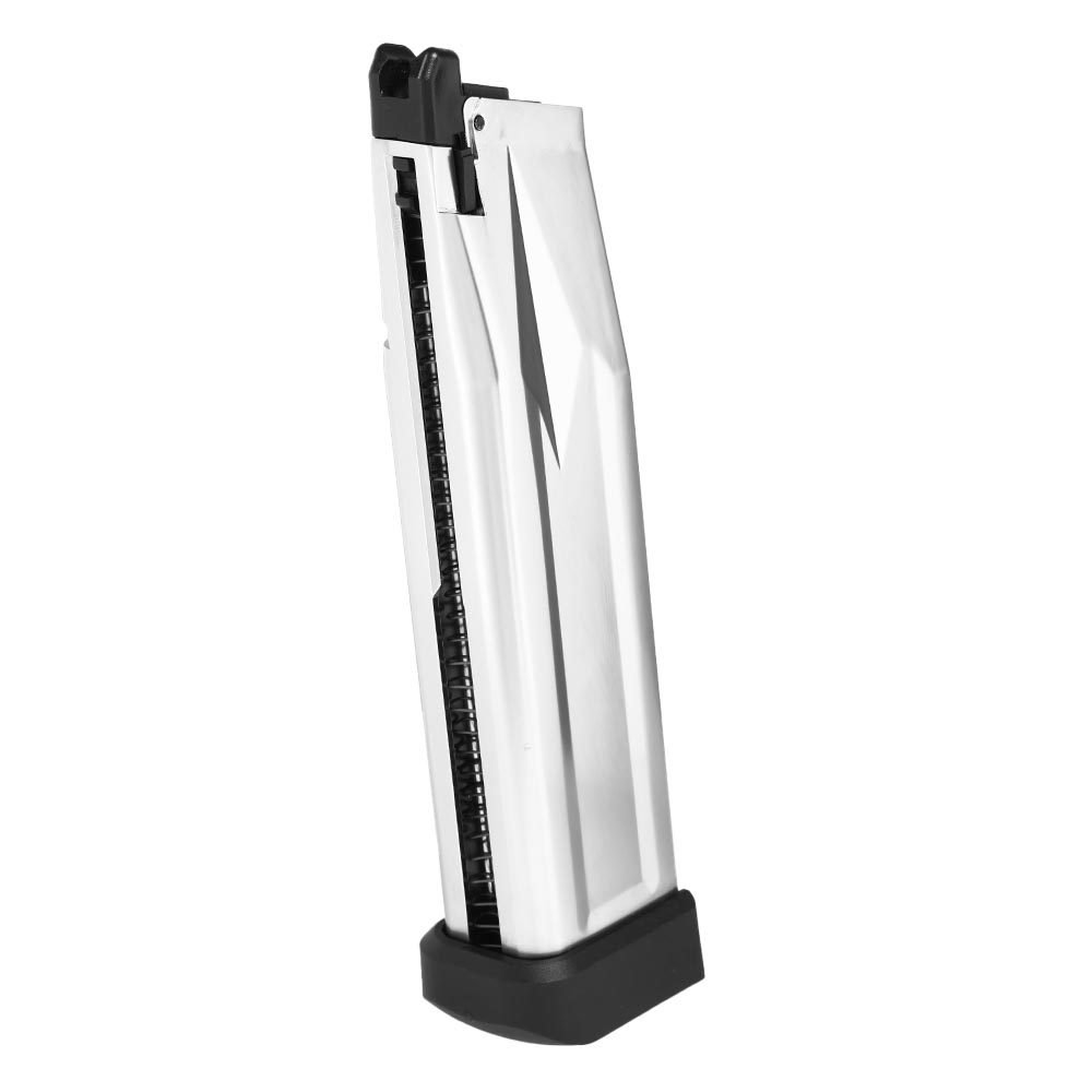 KLI Hi-Capa 4.3 / 5.1 GBB Magazin 30 Schuss Extended Version Chrome-Finish - Softairgas-Version