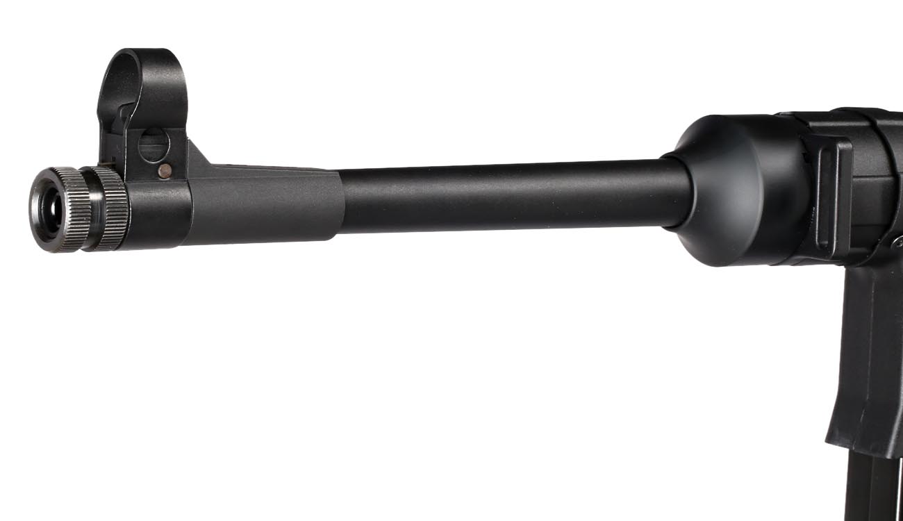 SRC MP41 Maschinenpistole Vollmetall CO2 BlowBack 6mm BB schwarz - Echtholz-Version Bild 5
