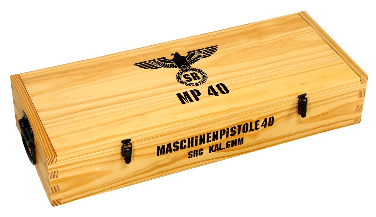 SRC MP40 Airsoft Vollmetall CO2 BlowBack 6mm BB schwarz / braun - World War 2 Deluxe Edition Bild 10