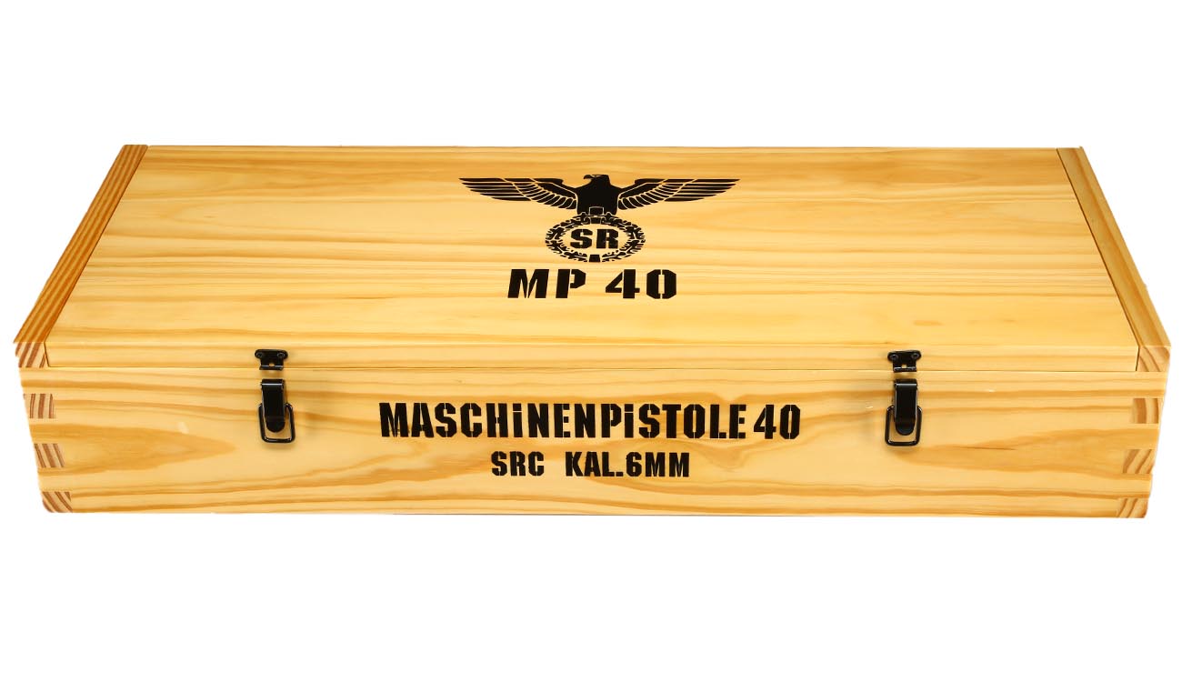 SRC MP40 Airsoft Vollmetall CO2 BlowBack 6mm BB schwarz / braun - World War 2 Deluxe Edition Bild 11