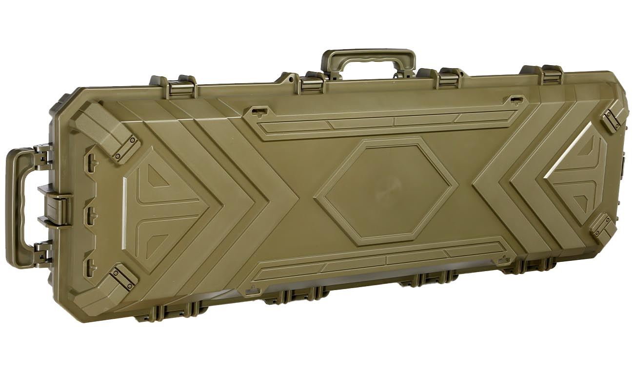 SRC Sniper Hard Case Waffenkoffer / Trolley 115 x 40 x 16 cm Waben-Schaumstoff Desert Tan Bild 1