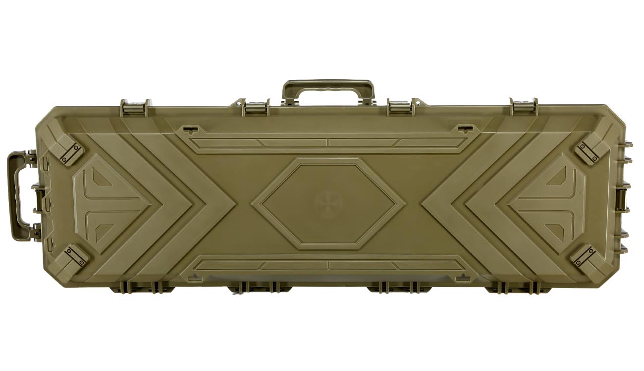 SRC Sniper Hard Case Waffenkoffer / Trolley 115 x 40 x 16 cm Waben-Schaumstoff Desert Tan Bild 2