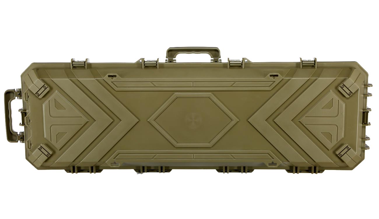 Versandrcklufer SRC Sniper Hard Case Waffenkoffer / Trolley 115 x 40 x 16 cm Waben-Schaumstoff Desert Tan Bild 2