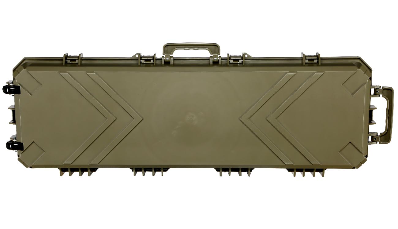 SRC Sniper Hard Case Waffenkoffer / Trolley 115 x 40 x 16 cm Waben-Schaumstoff Desert Tan Bild 3