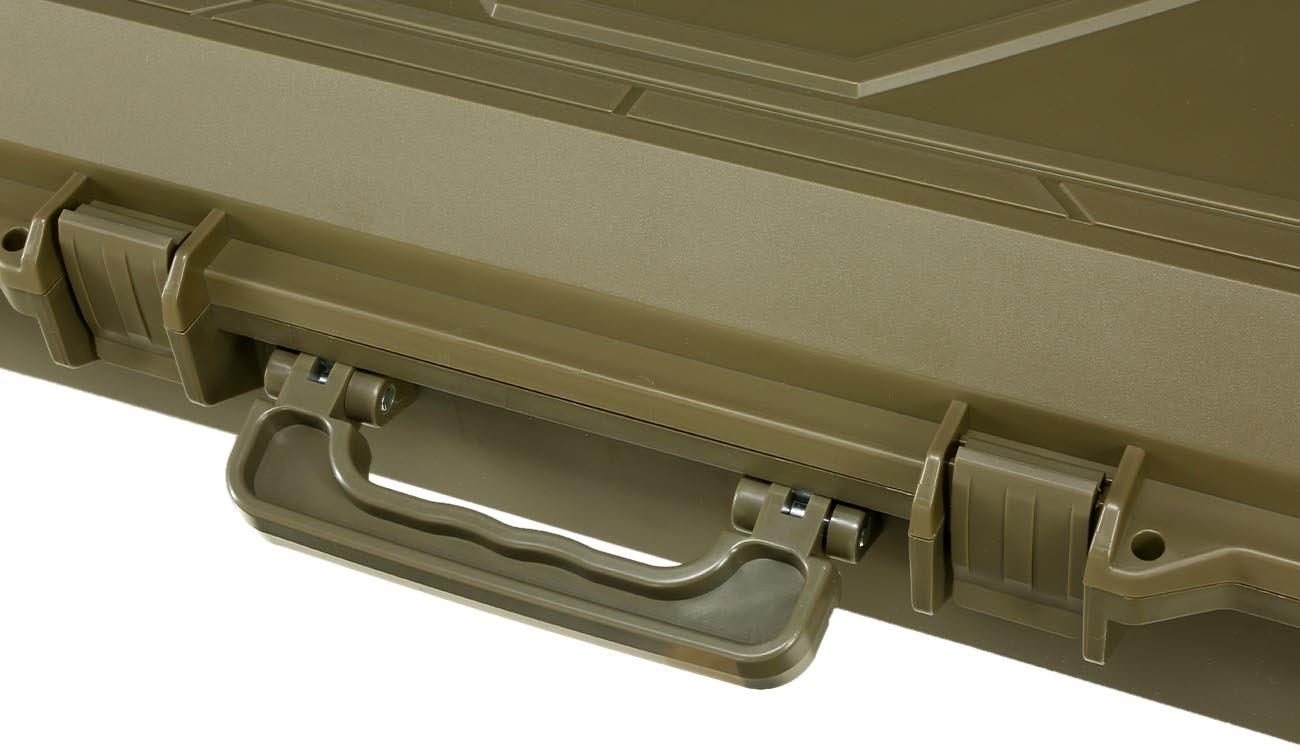 SRC Sniper Hard Case Waffenkoffer / Trolley 115 x 40 x 16 cm Waben-Schaumstoff Desert Tan Bild 8