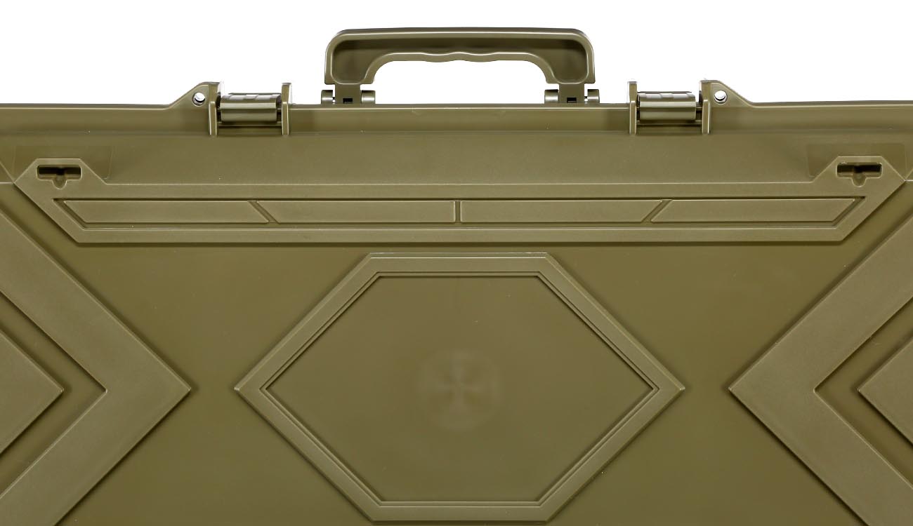 SRC Sniper Hard Case Waffenkoffer / Trolley 115 x 40 x 16 cm Waben-Schaumstoff Desert Tan Bild 9