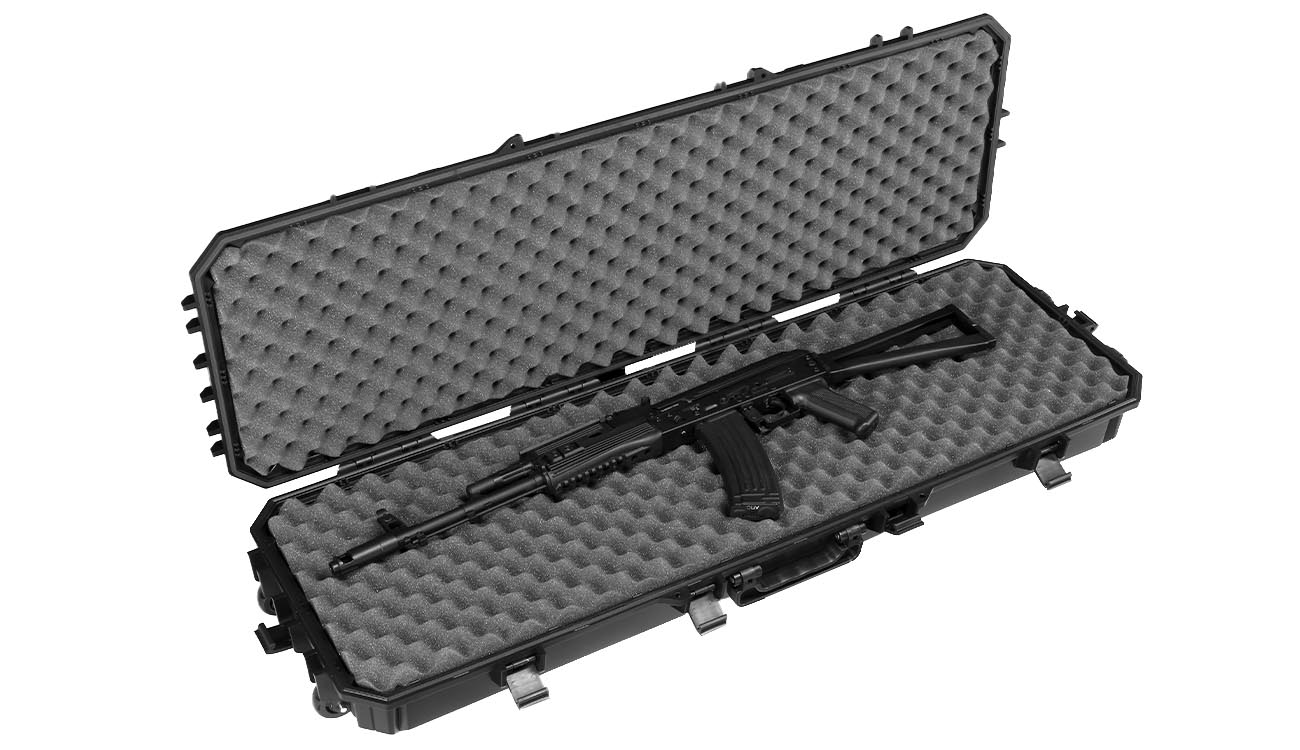 SRC Sniper Hard Case Waffenkoffer / Trolley 115 x 40 x 16 cm Waben-Schaumstoff schwarz Bild 4