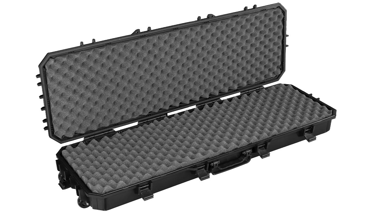 SRC Sniper Hard Case Waffenkoffer / Trolley 115 x 40 x 16 cm Waben-Schaumstoff schwarz Bild 5