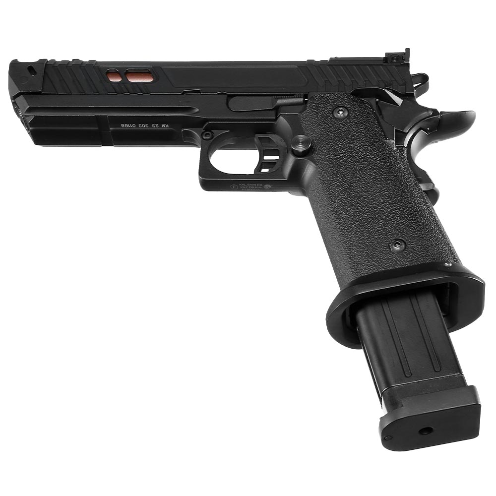 Double Bell Hi-Capa 4.3 Black Viper Airsoftpistole Vollmetall GBB 6mm BB schwarz / kupfer inkl. Pistolenkoffer Bild 5