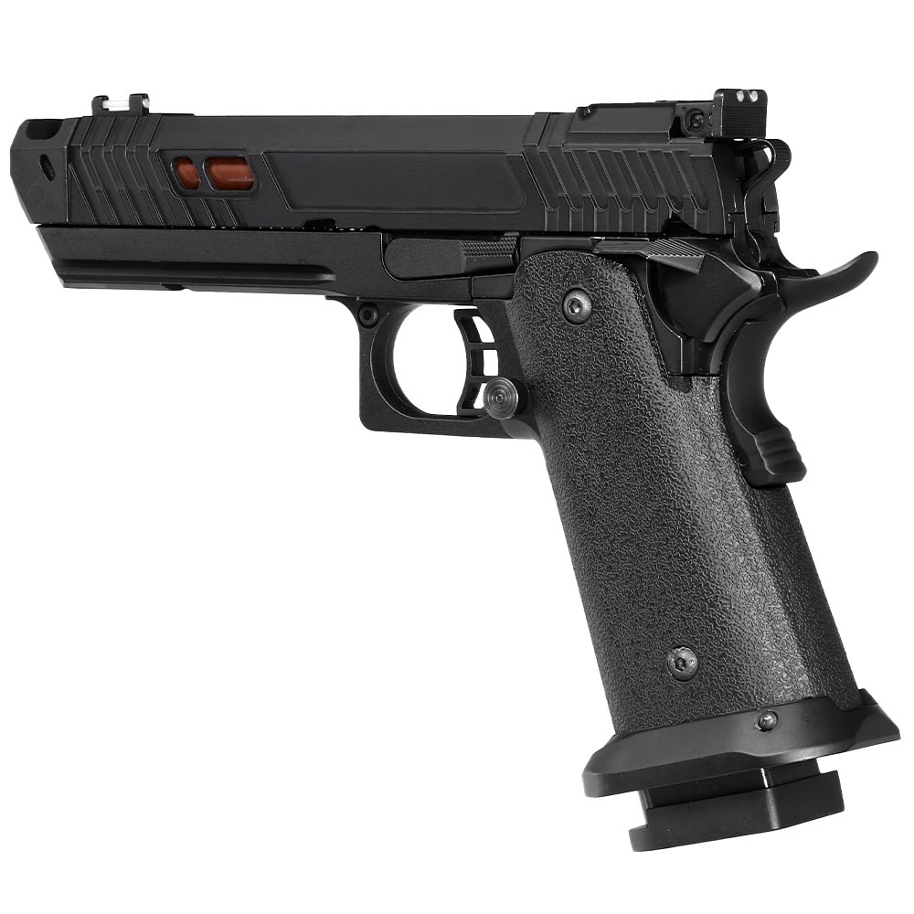 Double Bell Hi-Capa 4.3 Black Viper Airsoftpistole Vollmetall GBB 6mm BB schwarz / kupfer inkl. Pistolenkoffer Bild 8