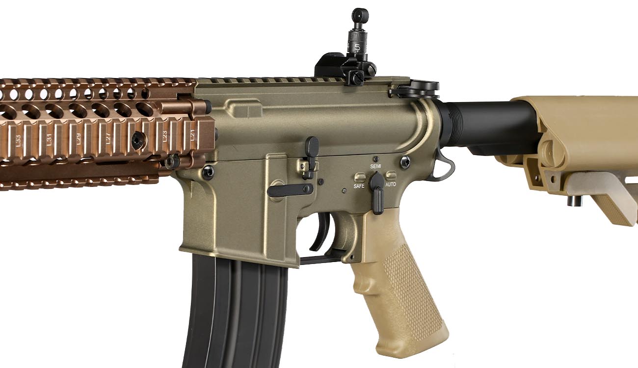 Double Bell MK18 MOD1 Professional Line Vollmetall S-AEG 6mm BB Bronze-Tan Bild 7