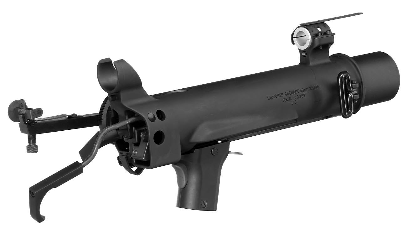 VFC Colt XM148 40mm Granatwerfer Vollmetall f. VFC XM177E2 / M16A1 GBB schwarz Bild 4