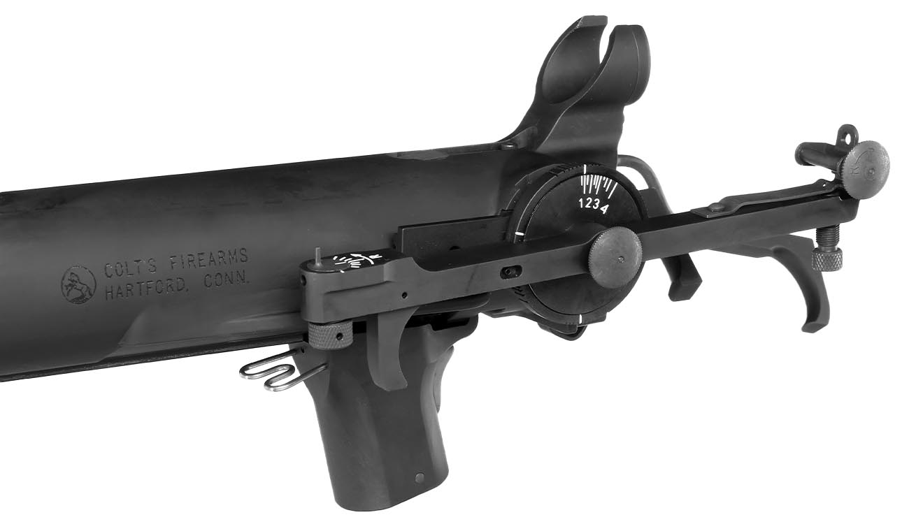 VFC Colt XM148 40mm Granatwerfer Vollmetall f. VFC XM177E2 / M16A1 GBB schwarz Bild 7