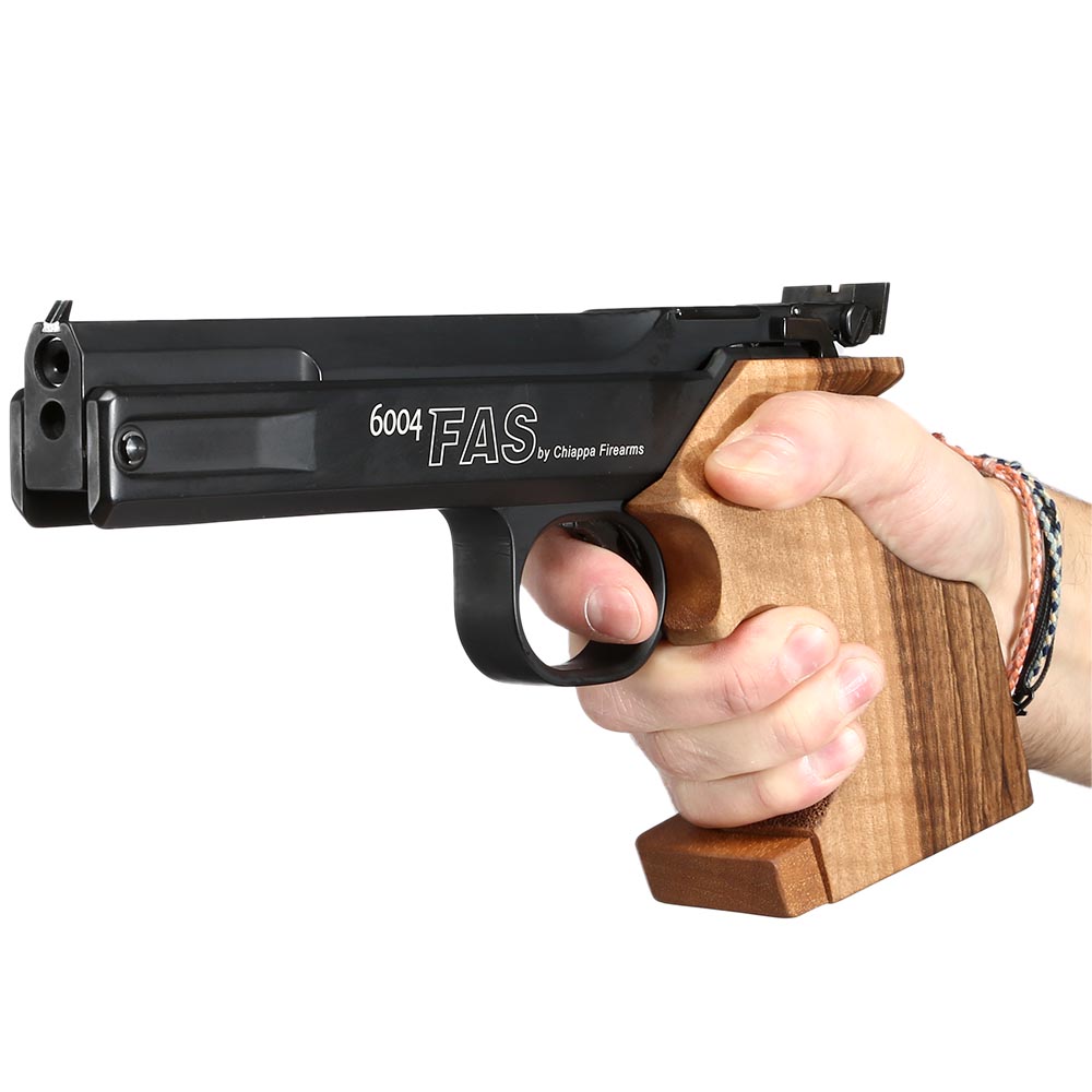 Chiappa FAS 6004 Match Medium Grip Luftpistole Pumpsystem Kal. 4,5mm Diabolo schwarz Bild 10