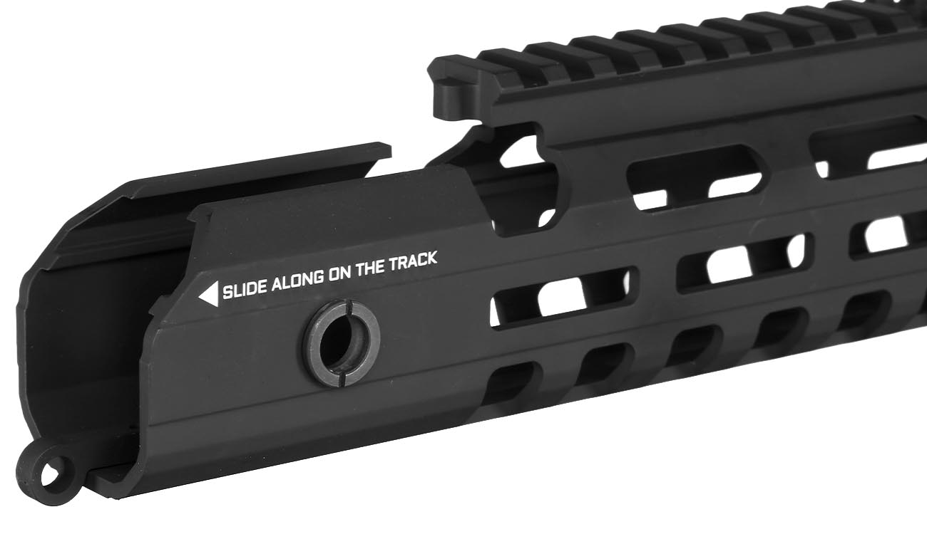 Ares Amoeba Aluminium Quick Change Handguard 228mm f. Mutant Gewehrserie schwarz Bild 7