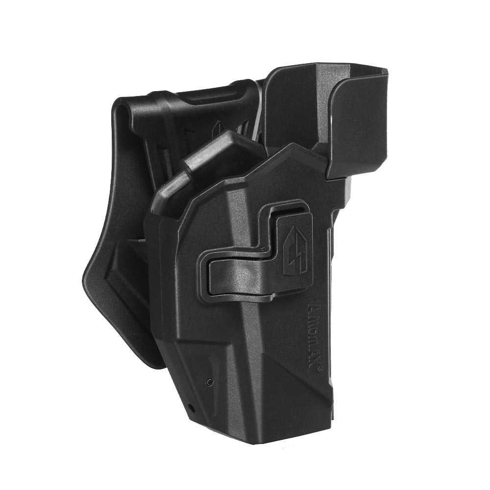 Amomax Tactical Holster Polymer Paddle fr Airsoft G-Modelle mit Red-Dot Zielgert Rechts schwarz Bild 1