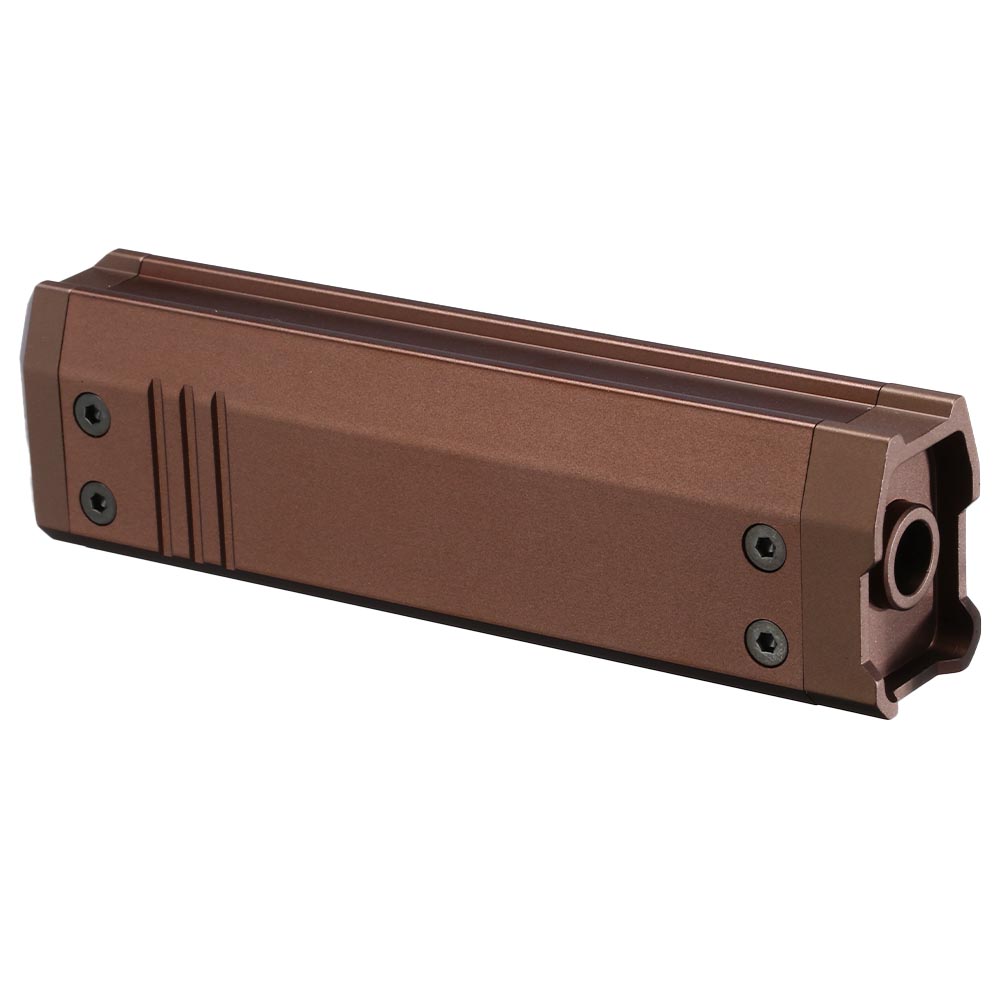 Action Army Silencer Aluminium Barrel Extension 130mm 14mm- f. AAP-01 / AAP-01C Flat Dark Earth Bild 1