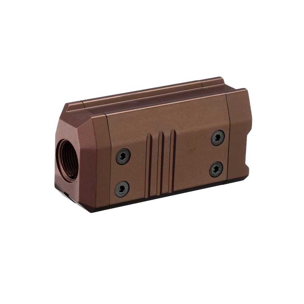 Action Army Silencer Aluminium Barrel Extension 70mm 14mm- f. AAP-01 / AAP-01C Flat Dark Earth Bild 2