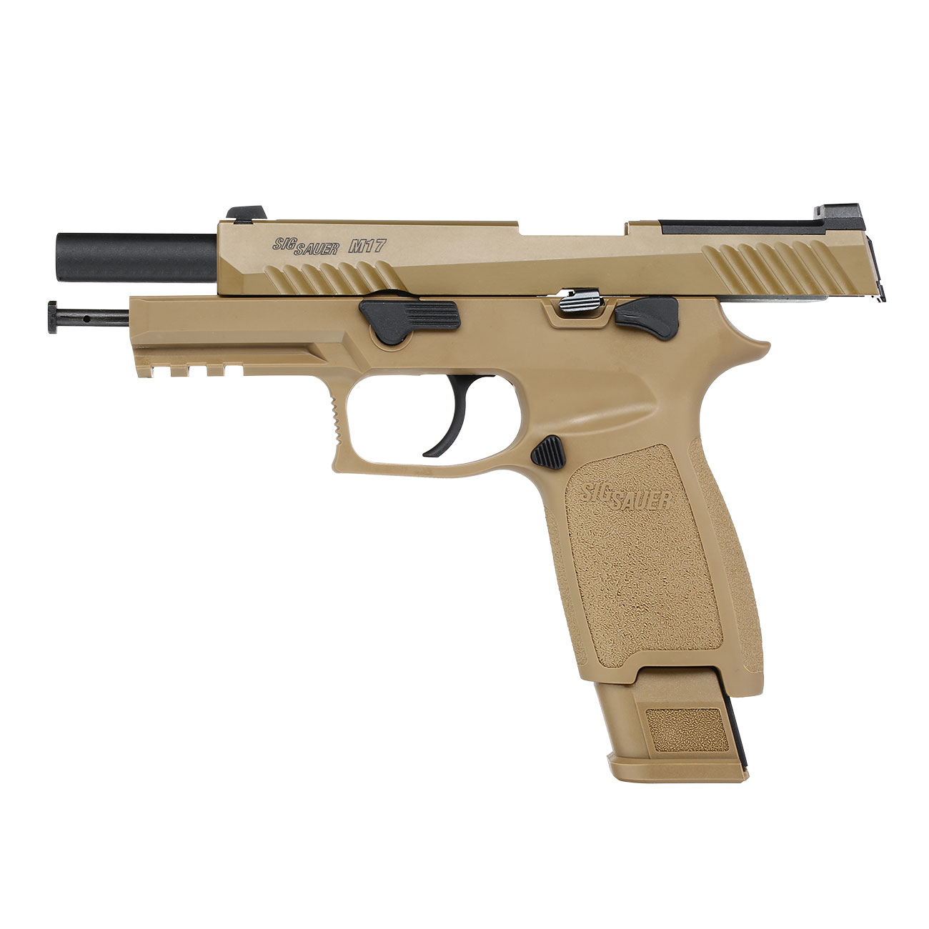 VFC Sig Sauer ProForce P320-M17 m. Metallschlitten CO2 BlowBack 6mm BB Coyote Tan Bild 1
