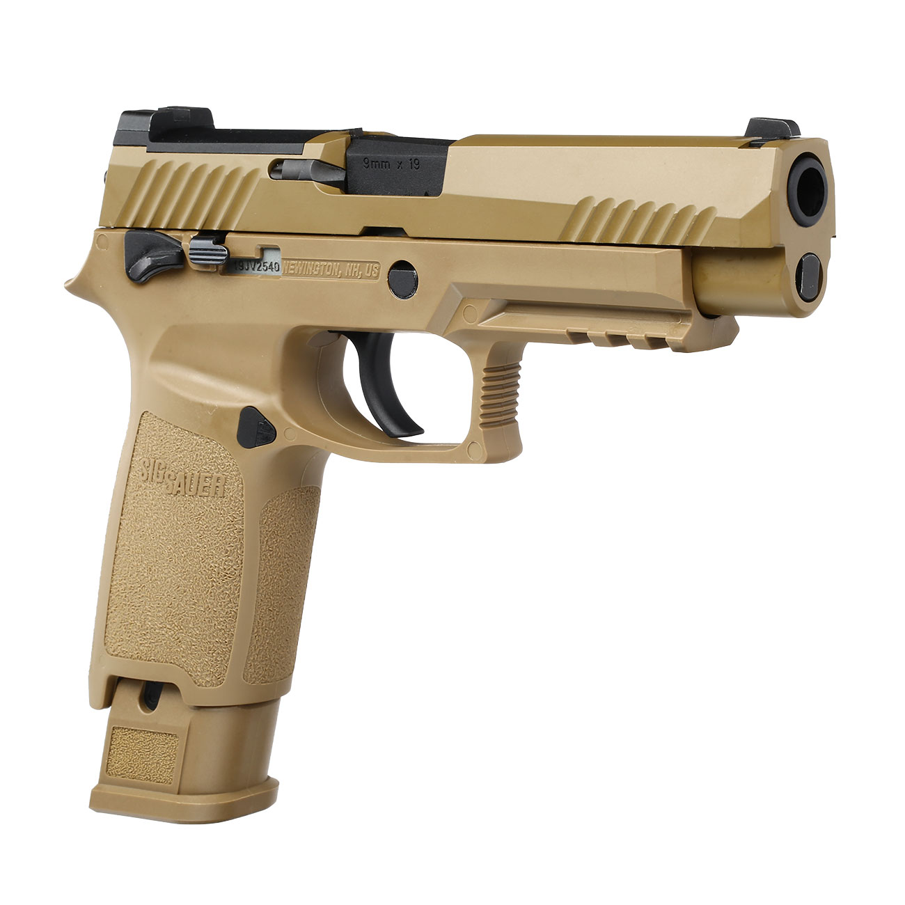 Versandrcklufer VFC Sig Sauer ProForce P320-M17 m. Metallschlitten CO2 BlowBack 6mm BB Coyote Tan Bild 7